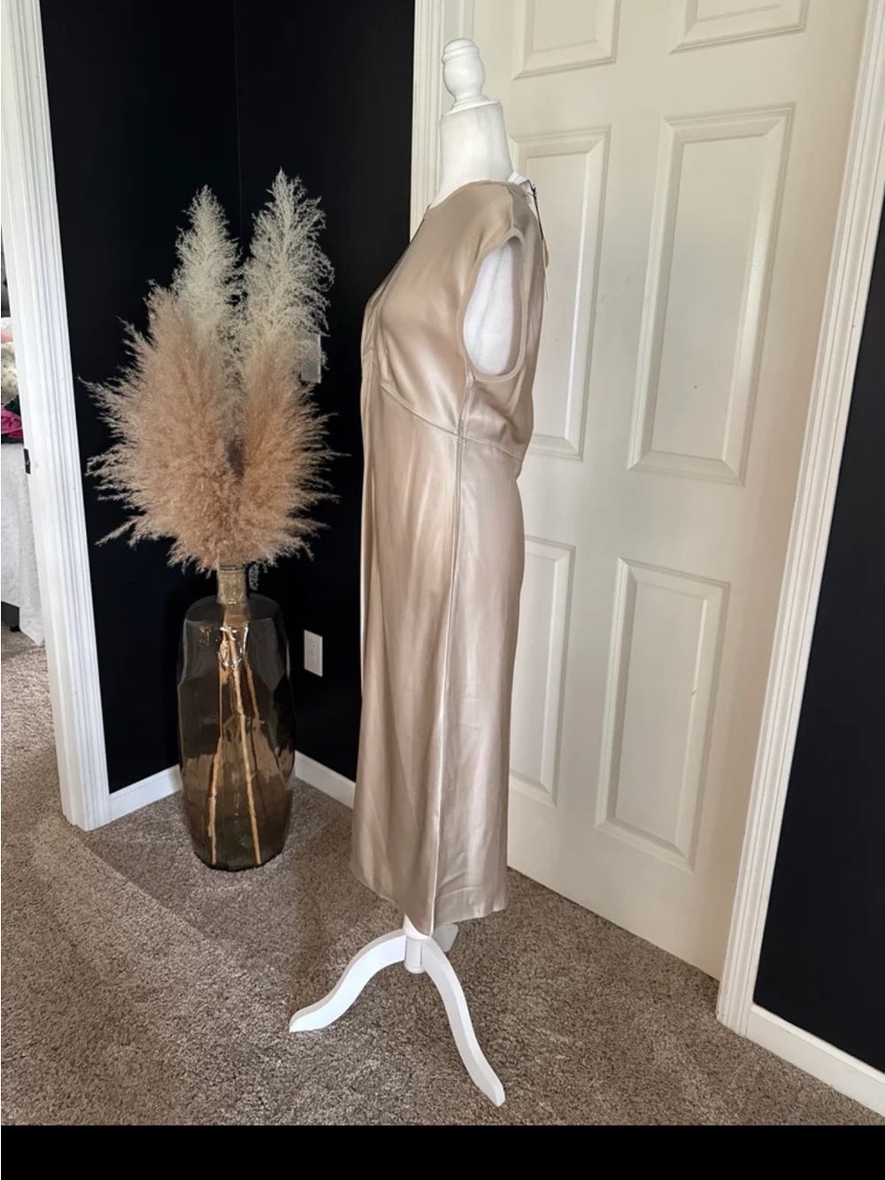 NWT BANANA REPUBLIC CLAUDETTE SILK MIDI DRESS SIZE SMALL - Picture 6 of 12